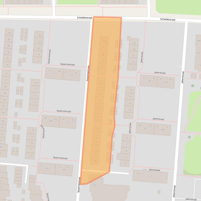 Kaart van postcodegebied 7523VM.