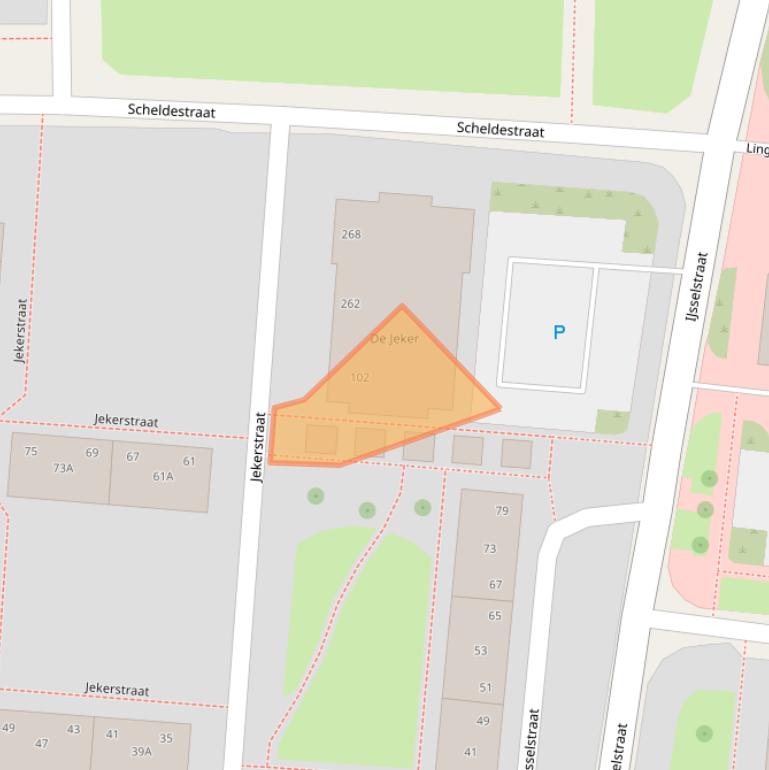 Kaart van postcodegebied 7523VT.