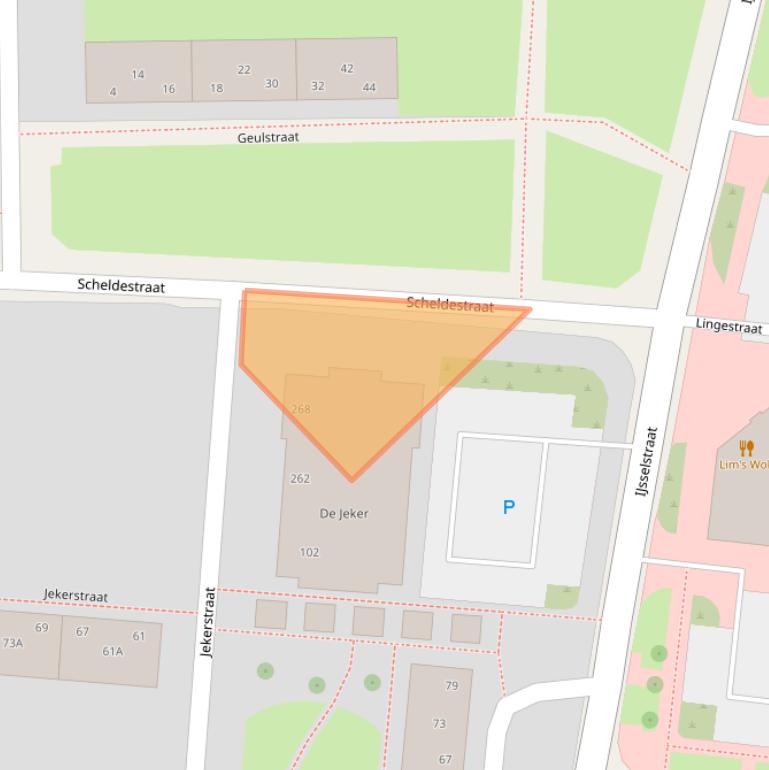 Kaart van postcodegebied 7523VV.