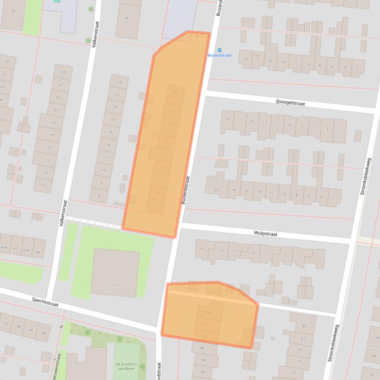 Kaart van postcodegebied 7523WE.