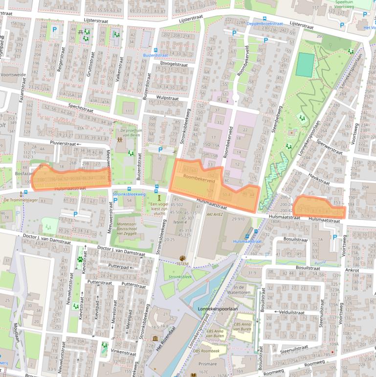 Kaart van postcodegebied 7523WG.