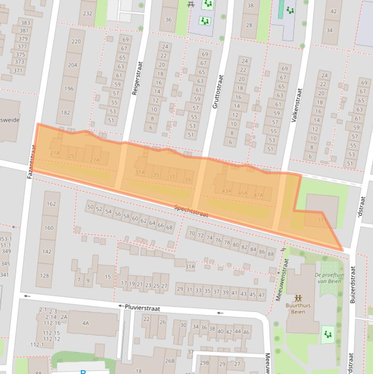 Kaart van postcodegebied 7523WJ.