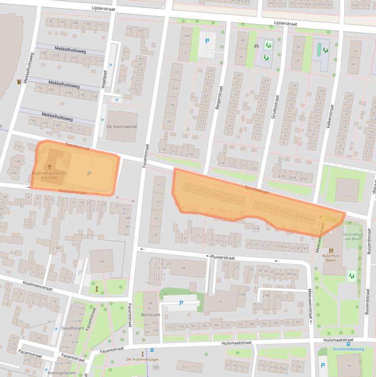 Kaart van postcodegebied 7523WN.