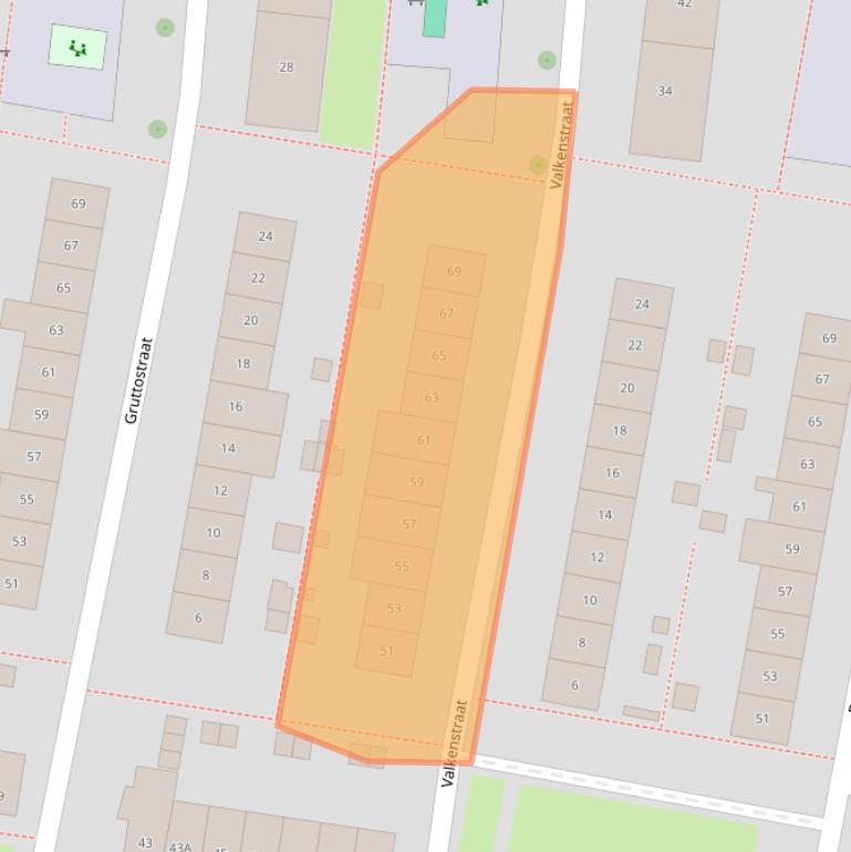 Kaart van postcodegebied 7523WR.