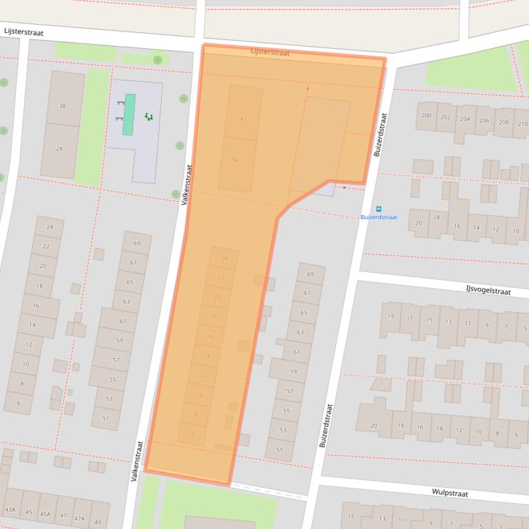 Kaart van postcodegebied 7523WS.