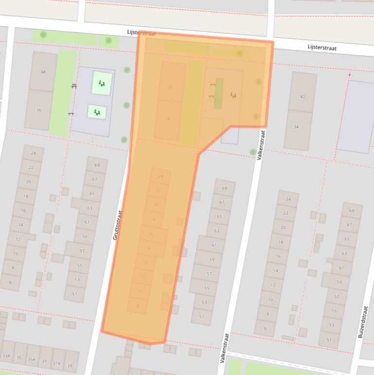Kaart van postcodegebied 7523WX.