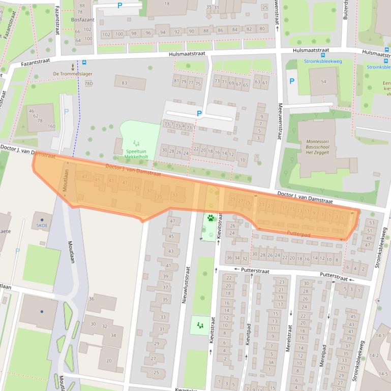 Kaart van postcodegebied 7523XM.