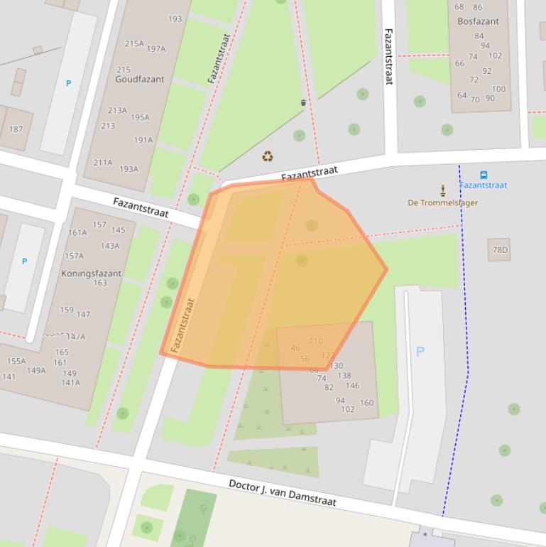 Kaart van postcodegebied 7523XS.