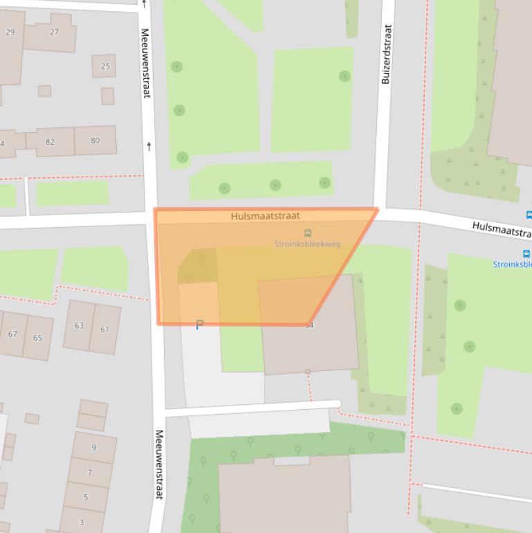 Kaart van postcodegebied 7523XW.