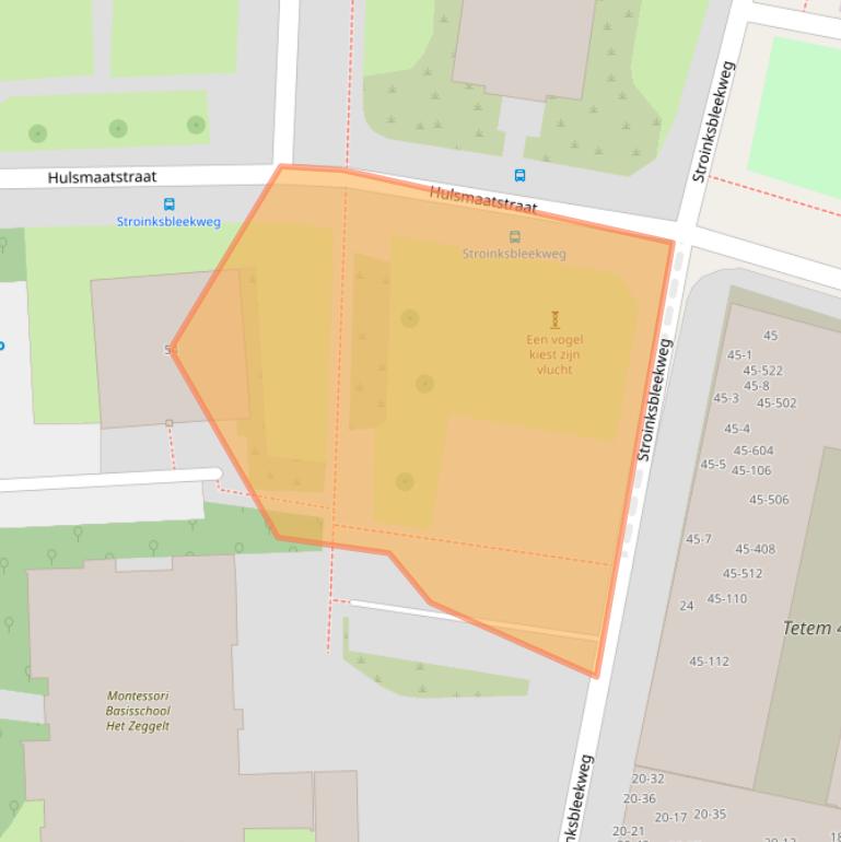 Kaart van postcodegebied 7523XX.