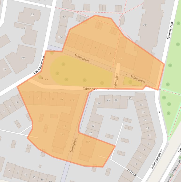 Kaart van postcodegebied 7523ZA.