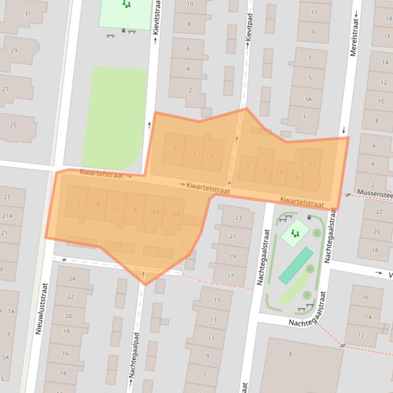 Kaart van postcodegebied 7523ZT.