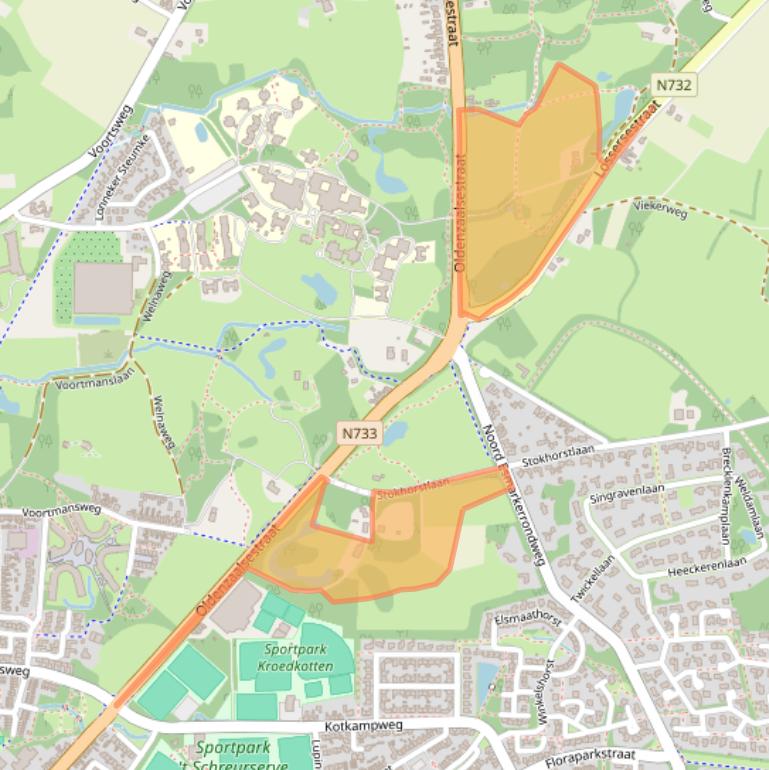 Kaart van postcodegebied 7524AE.