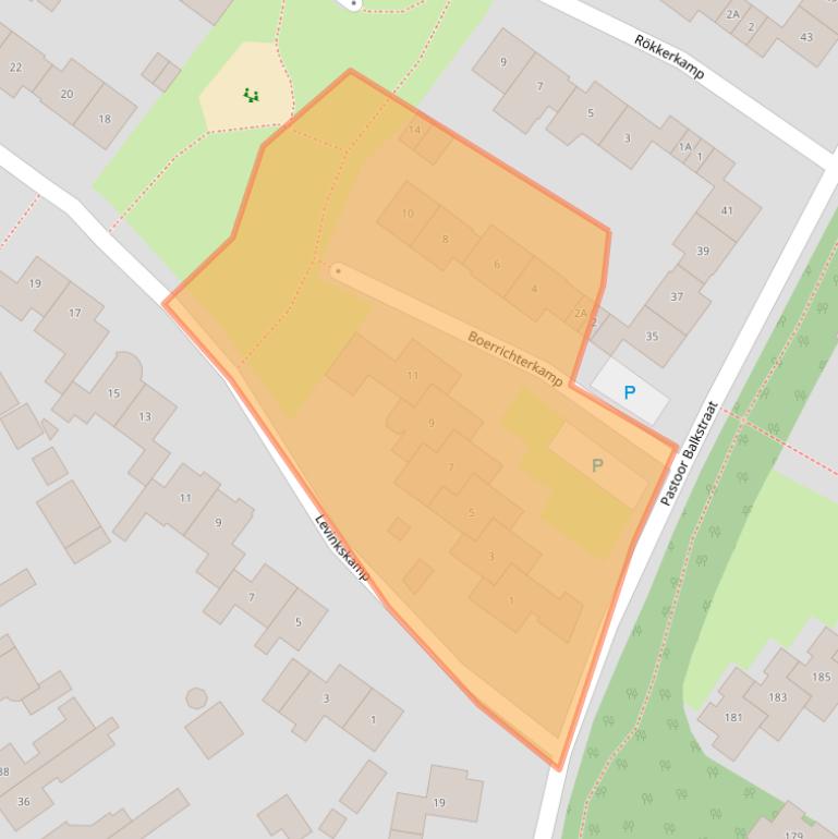 Kaart van postcodegebied 7524BA.