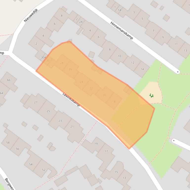 Kaart van postcodegebied 7524BC.