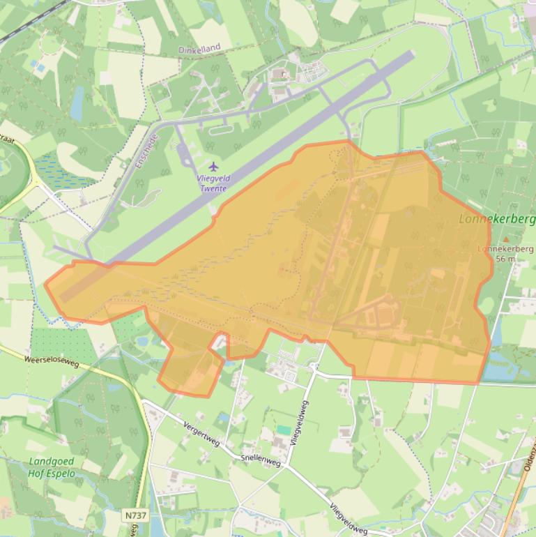 Kaart van postcodegebied 7524BH.