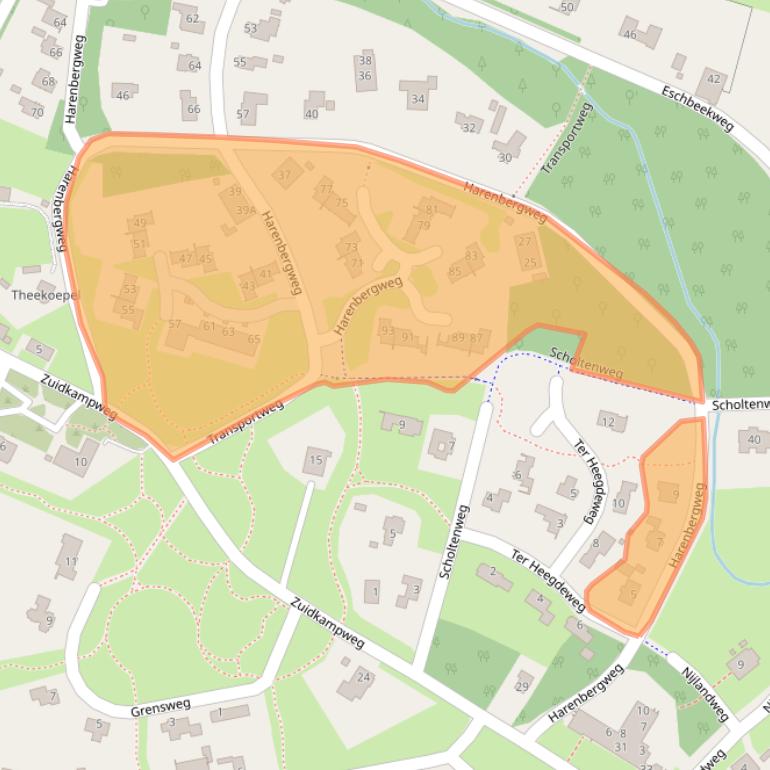 Kaart van postcodegebied 7524NN.