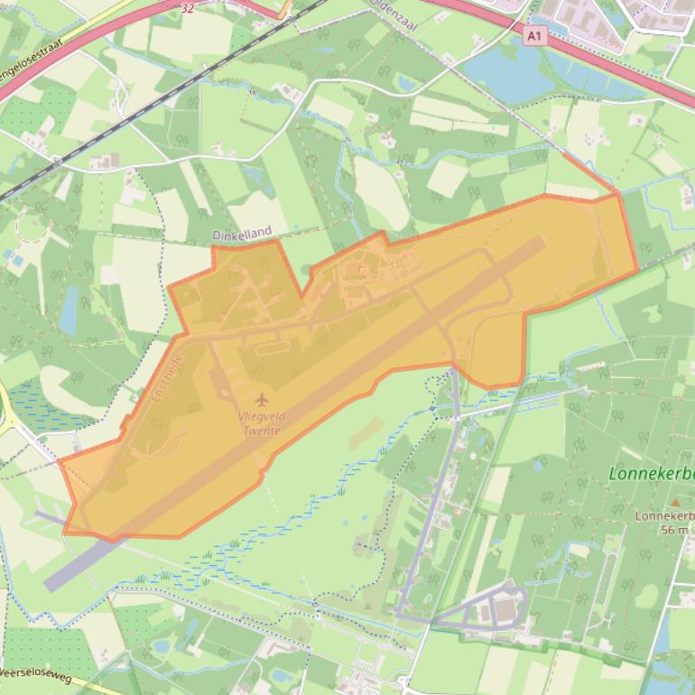 Kaart van postcodegebied 7524PK.