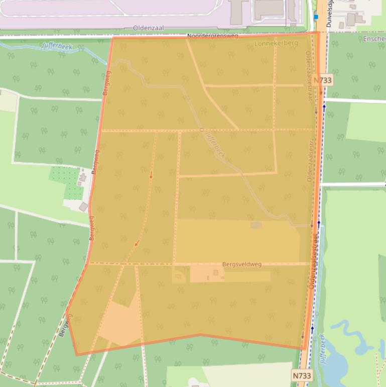 Kaart van postcodegebied 7524RC.