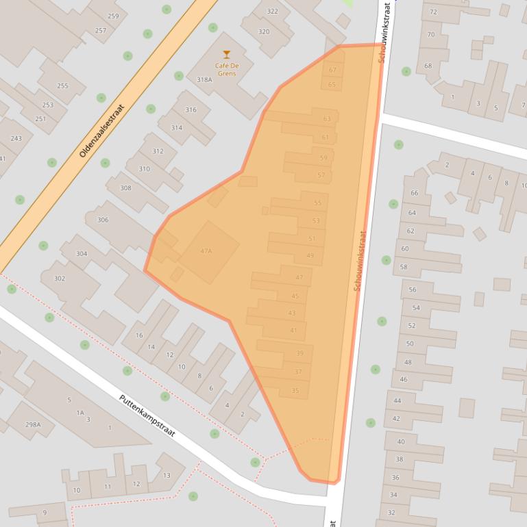 Kaart van postcodegebied 7531AG.