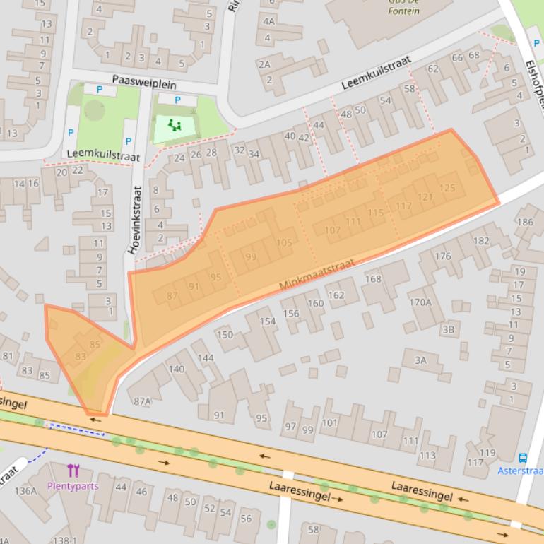 Kaart van postcodegebied 7531AW.