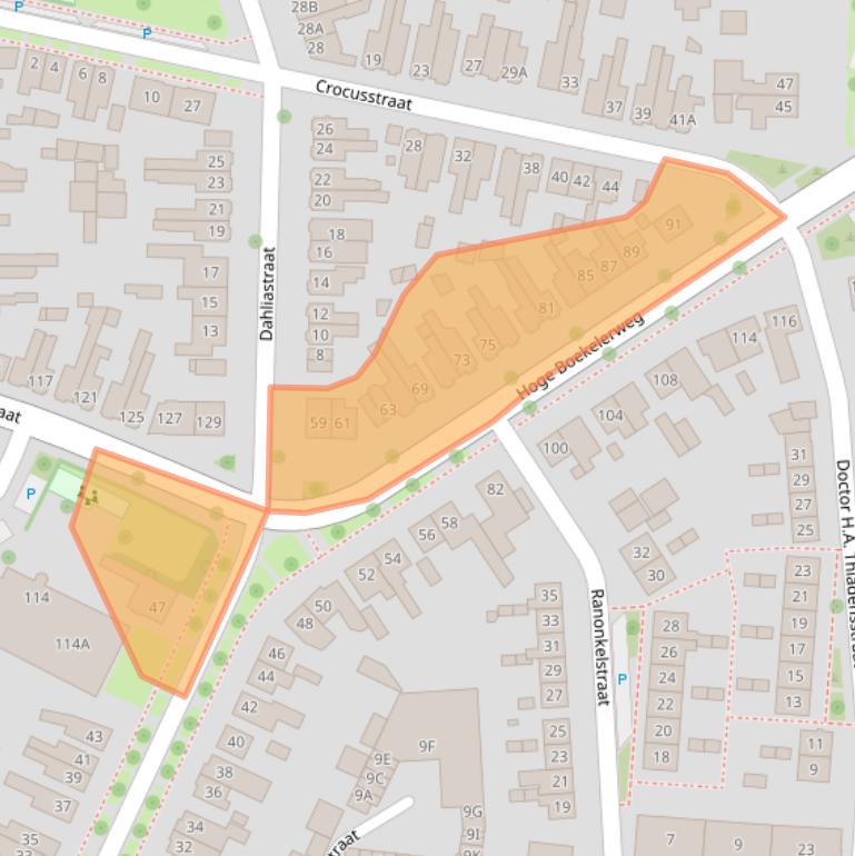 Kaart van postcodegebied 7531EB.