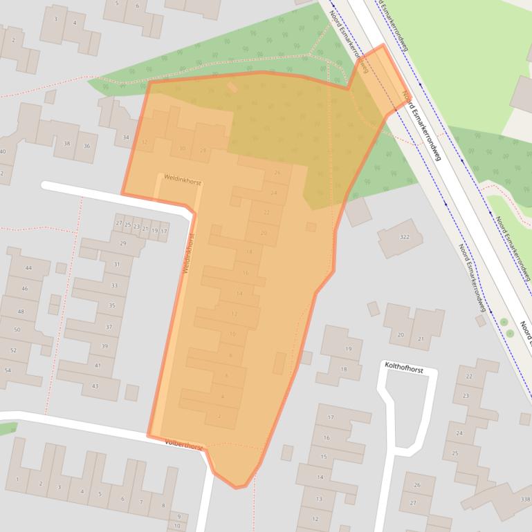 Kaart van postcodegebied 7531EK.