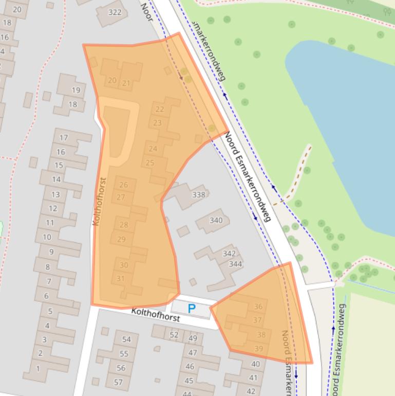 Kaart van postcodegebied 7531EN.