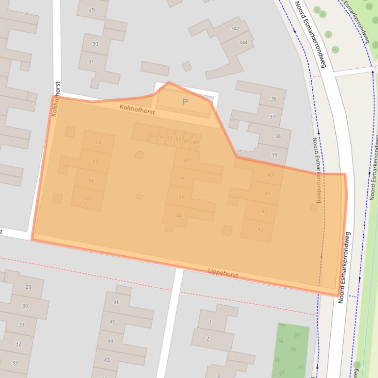 Kaart van postcodegebied 7531EP.