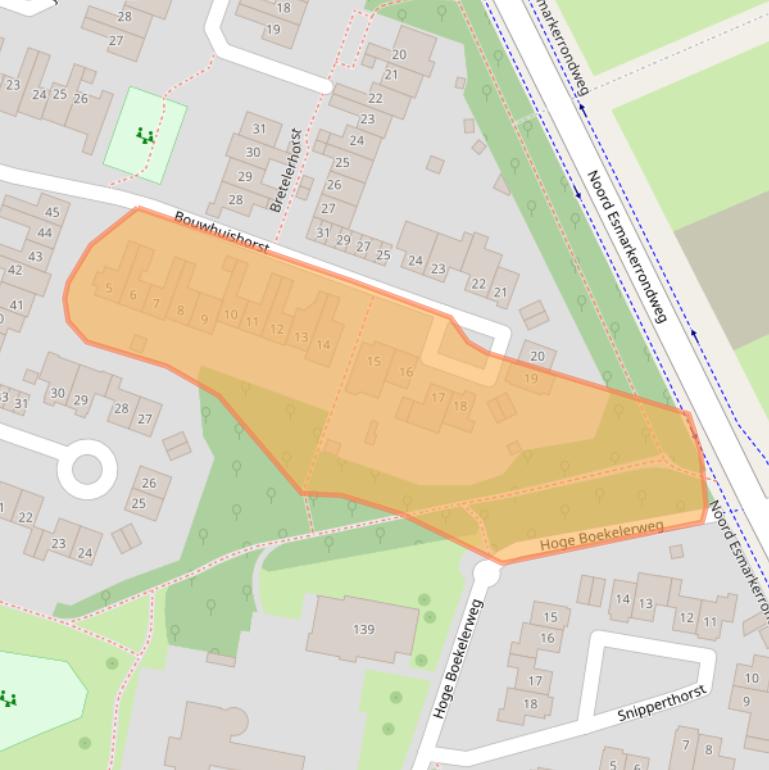 Kaart van postcodegebied 7531EX.