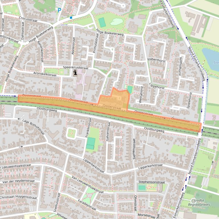 Kaart van postcodegebied 7531GB.