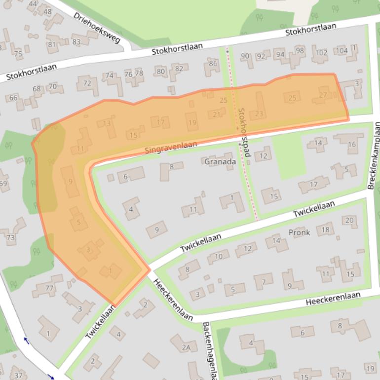Kaart van postcodegebied 7531JB.