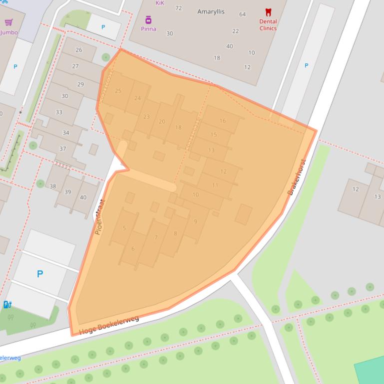 Kaart van postcodegebied 7531KB.