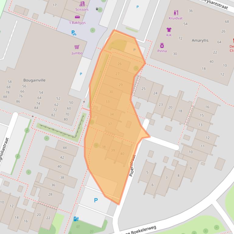 Kaart van postcodegebied 7531KC.