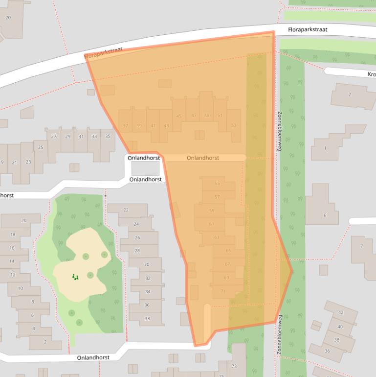 Kaart van postcodegebied 7531KV.