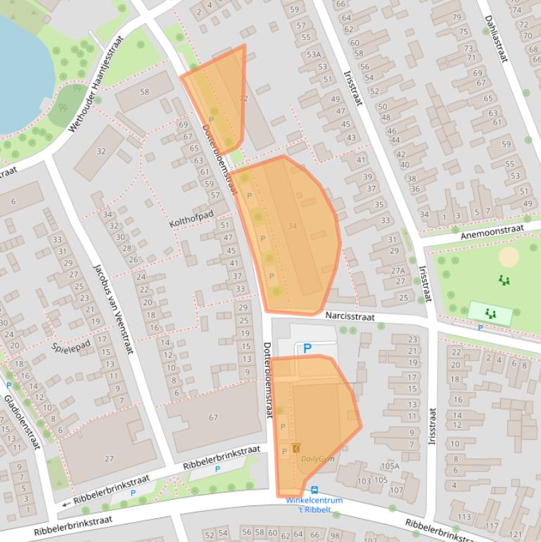 Kaart van postcodegebied 7531TC.