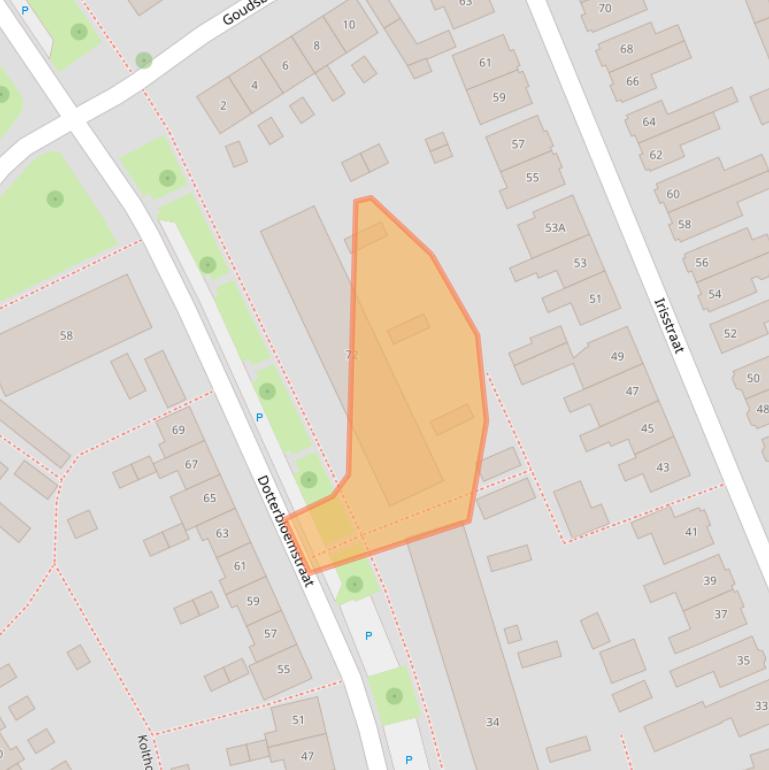 Kaart van postcodegebied 7531TD.