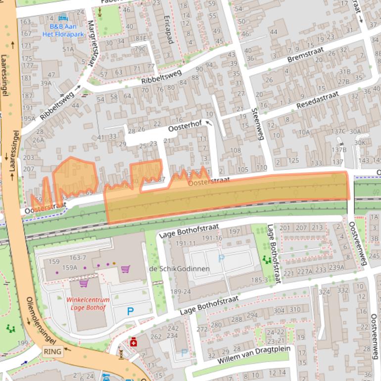 Kaart van postcodegebied 7531TK.