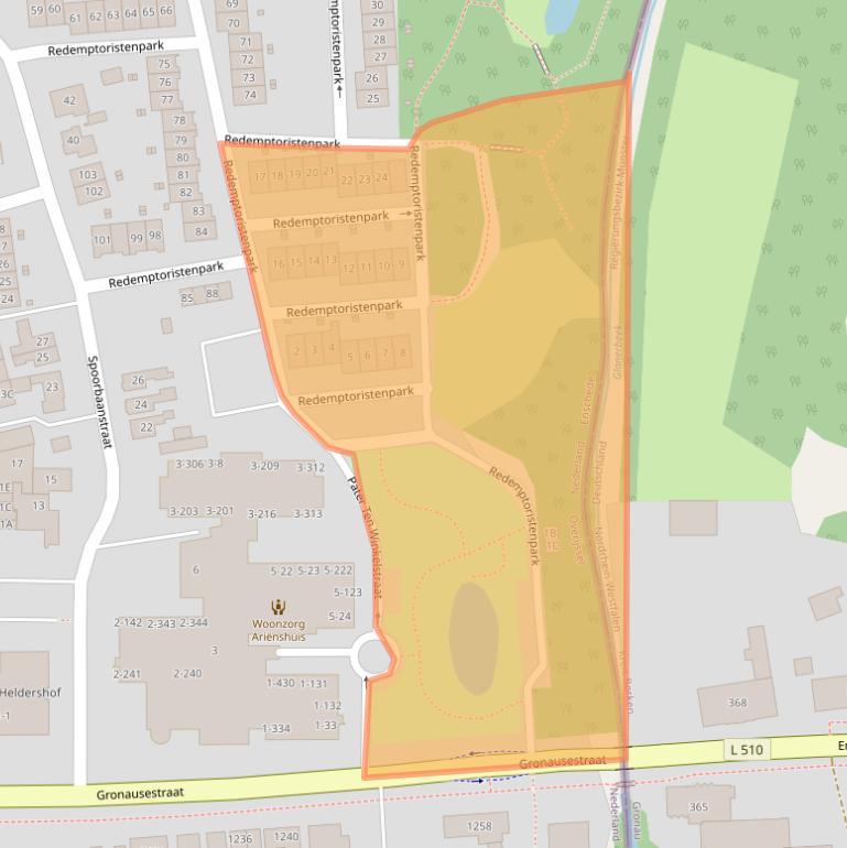 Kaart van postcodegebied 7532AA.