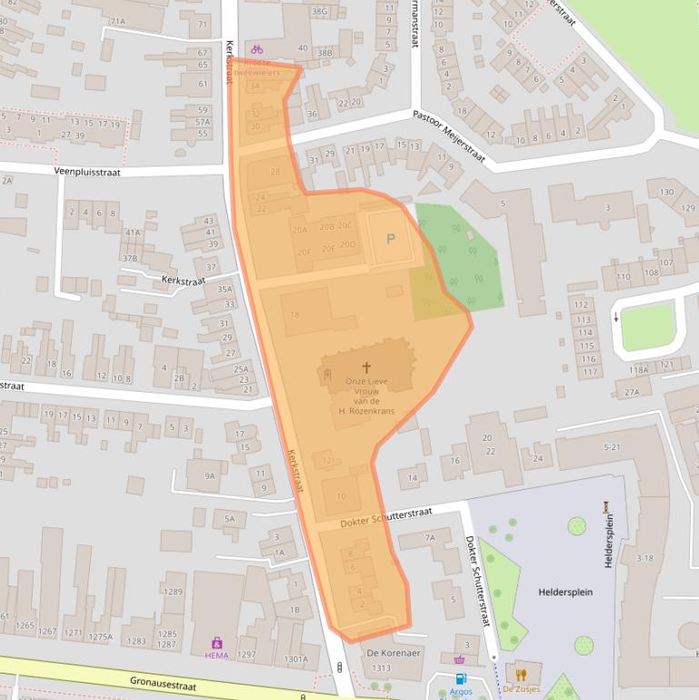 Kaart van postcodegebied 7532AT.