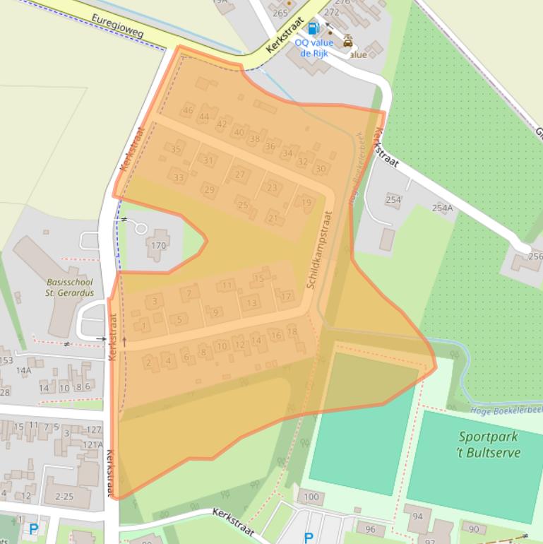 Kaart van postcodegebied 7532AZ.