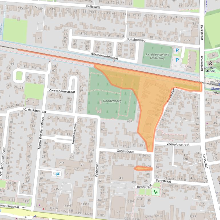 Kaart van postcodegebied 7532BB.