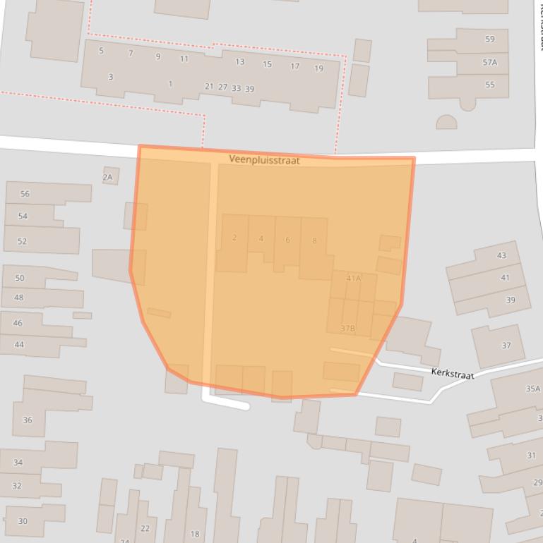 Kaart van postcodegebied 7532BE.
