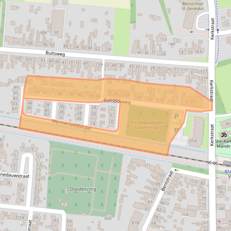 Kaart van postcodegebied 7532BH.