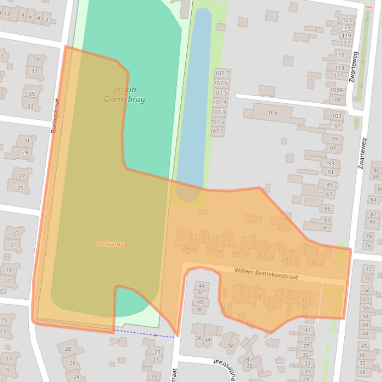 Kaart van postcodegebied 7532CC.