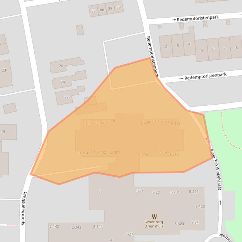 Kaart van postcodegebied 7532DC.