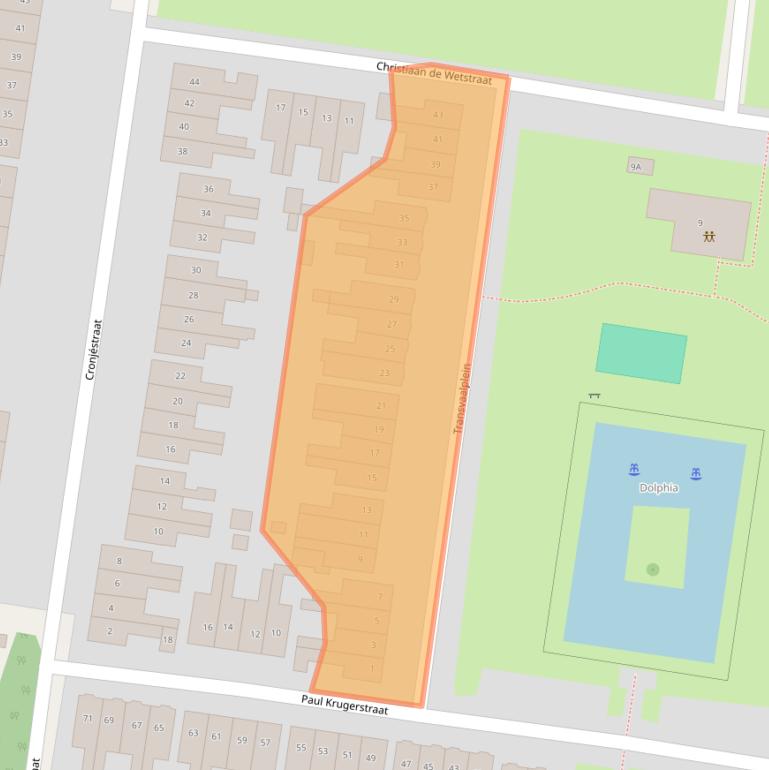 Kaart van postcodegebied 7532PL.