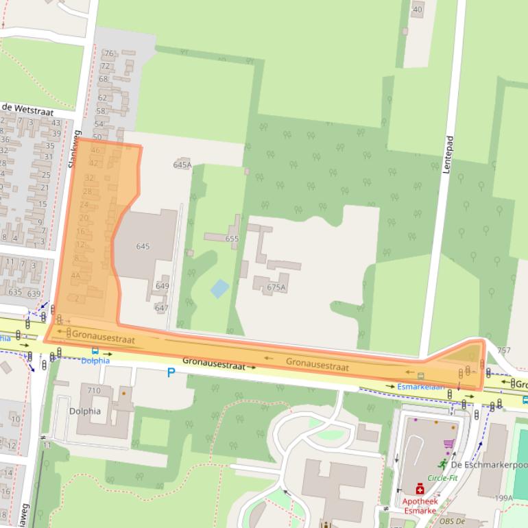 Kaart van postcodegebied 7532PX.