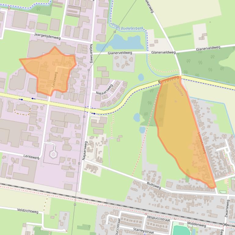 Kaart van postcodegebied 7532RL.