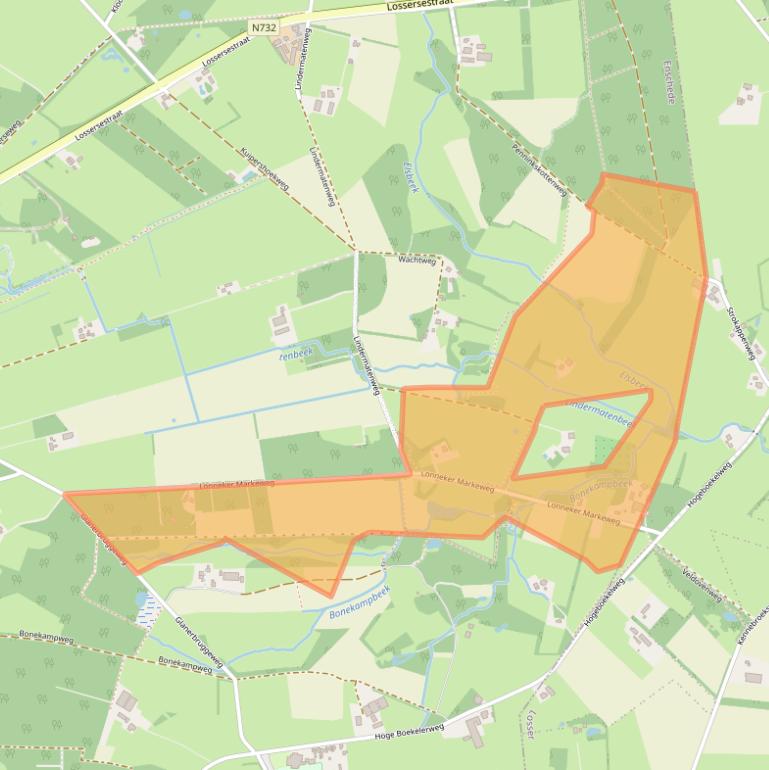 Kaart van postcodegebied 7532RZ.
